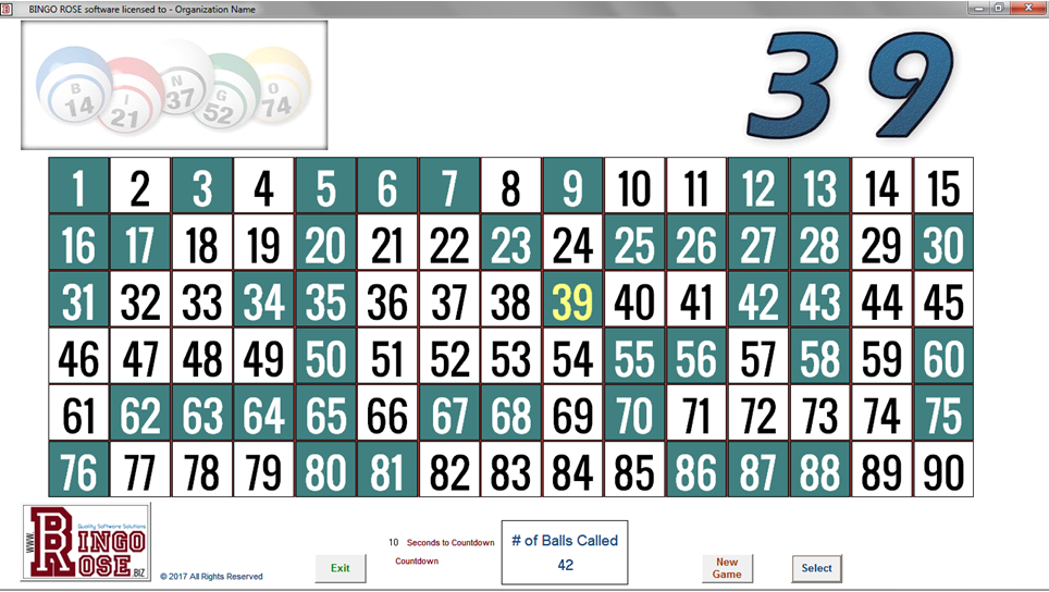 free bingo caller 90 ball online